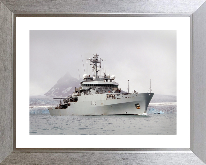 HMS Enterprise (H88) Royal Navy Hydrographic Survey Vessel Starboard Bow View Photo Print Wall Art Decor - Posters, Prints, & Visual Artwork - by Hampshire Prints (image 6 of 9)