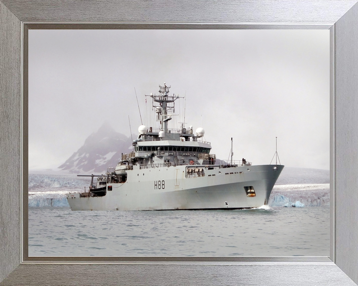 HMS Enterprise (H88) Royal Navy Hydrographic Survey Vessel Starboard Bow View Photo Print Wall Art Decor - Posters, Prints, & Visual Artwork - by Hampshire Prints (image 7 of 9)