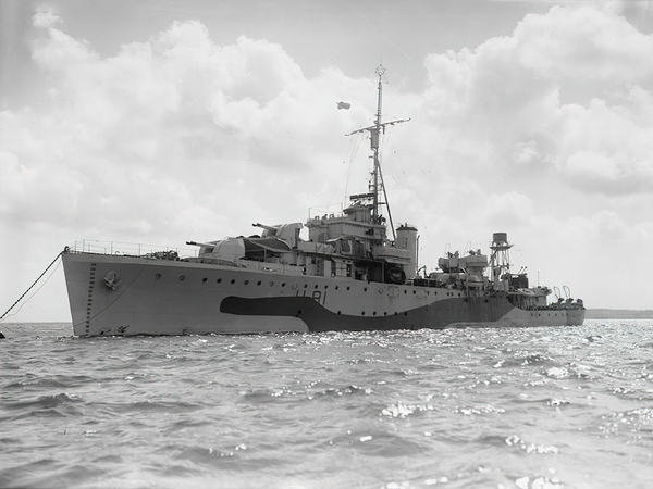 HMS Stork L81 Bittern Class Sloop July 1943