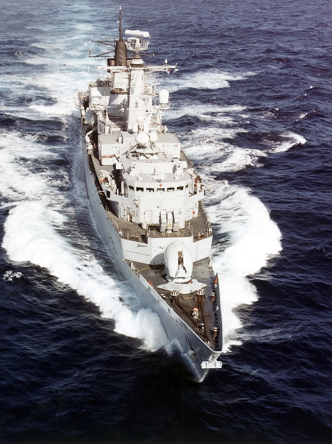 HMS Cumberland (F85) Royal Navy Type 22 Frigate Underway High Bow View Photo Print Wall Art Decor Posters, Prints, & Visual Artwork Hampshire Prints 6 x 4 No Frame No