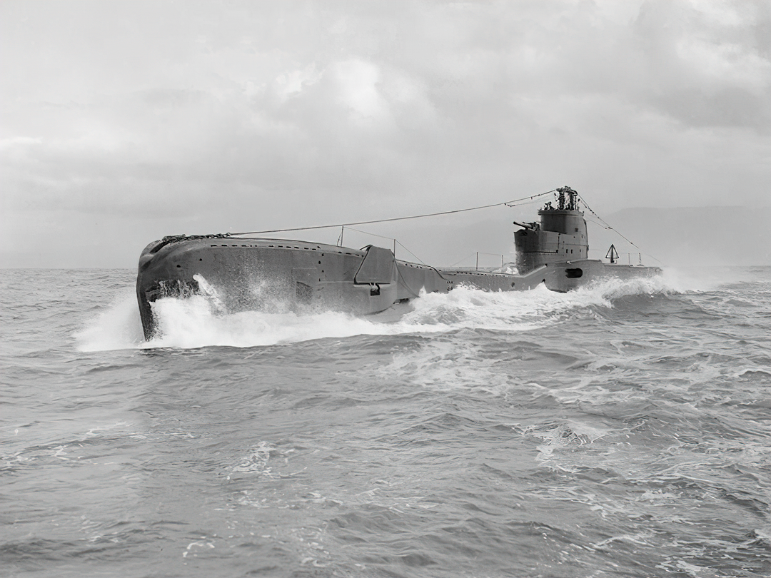 HMS Taku N38 T Class Submarine At Speed Photo Print - Posters, Prints, & Visual Artwork - by Hampshire Prints (image 1 of 9)