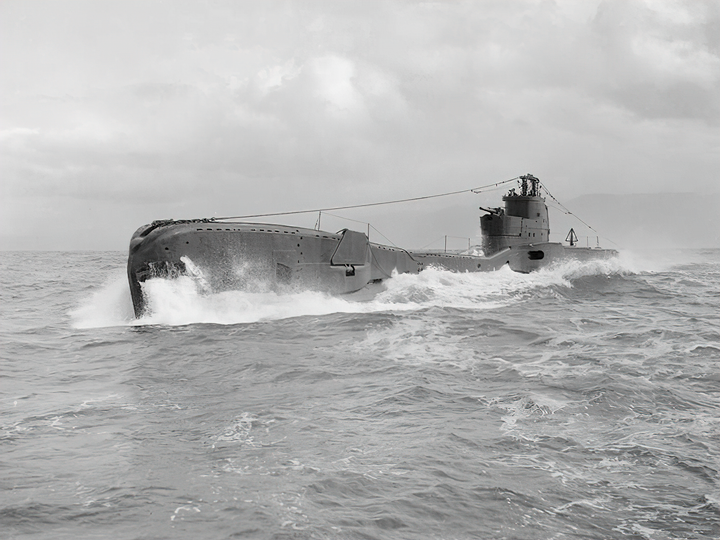 HMS Taku N38 T Class Submarine At Speed