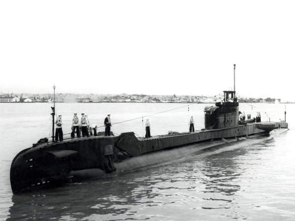 HMS Telemachus P321 T Class Submarine Port Side