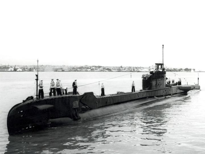 HMS Telemachus P321 T Class Submarine Port Side