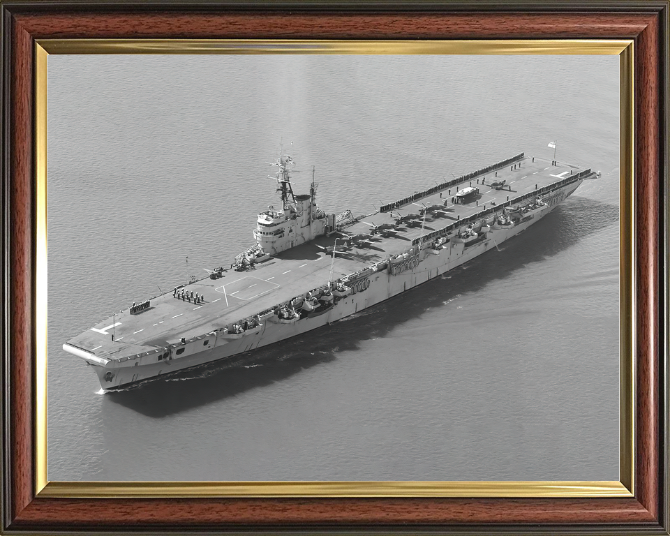 HMS Theseus R64 Colossus Class Aircraft Carrier Leaving Harbour Photo Print - Posters, Prints, & Visual Artwork - by Hampshire Prints (image 9 of 9)