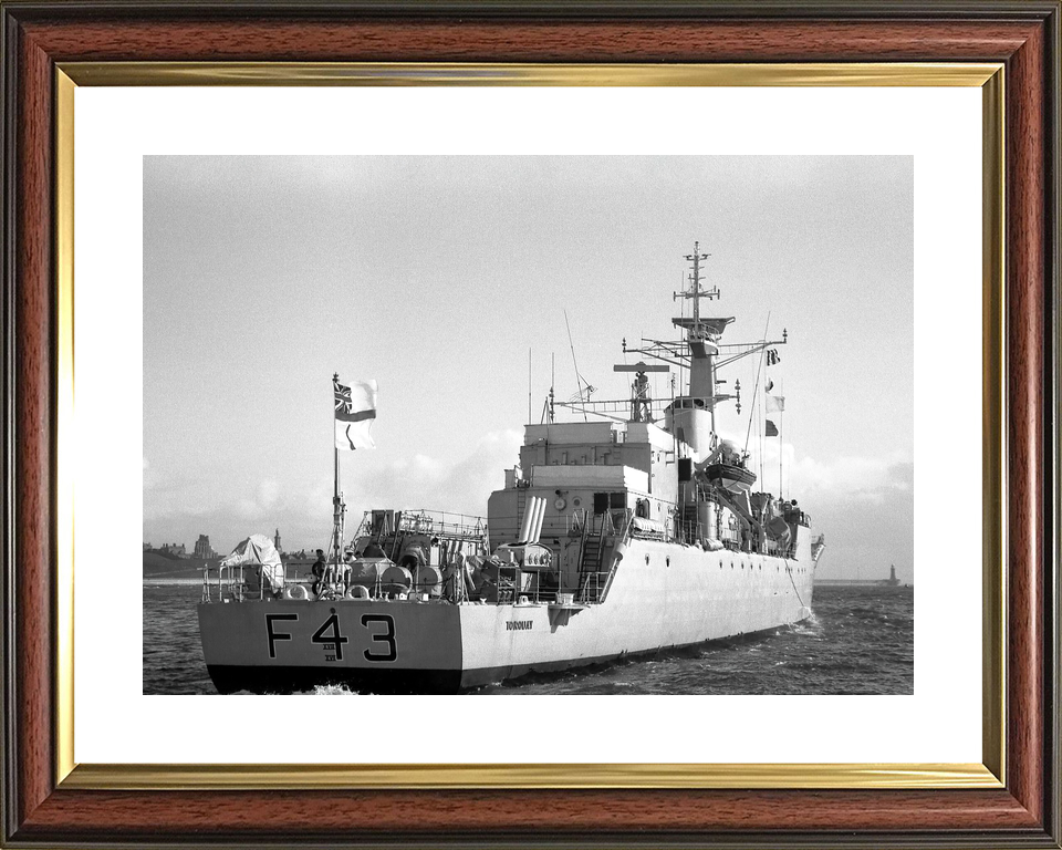 HMS Torquay F43 Whitby Class Frigate Starboard Quarter View Photo Print - Posters, Prints, & Visual Artwork - by Hampshire Prints (image 8 of 9)