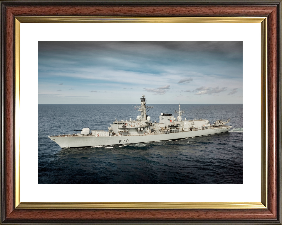 HMS Kent F78 Type 23 Frigate 5 May 2021 Port Side View Photo Print - Posters, Prints, & Visual Artwork - by Hampshire Prints (image 8 of 9)