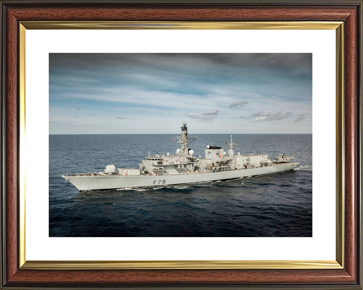 HMS Kent F78 Type 23 Frigate 5 May 2021 Port Side View Photo Print - Posters, Prints, & Visual Artwork - by Hampshire Prints (image 8 of 9)