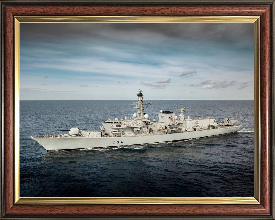 HMS Kent F78 Type 23 Frigate 5 May 2021 Port Side View Photo Print - Posters, Prints, & Visual Artwork - by Hampshire Prints (image 9 of 9)