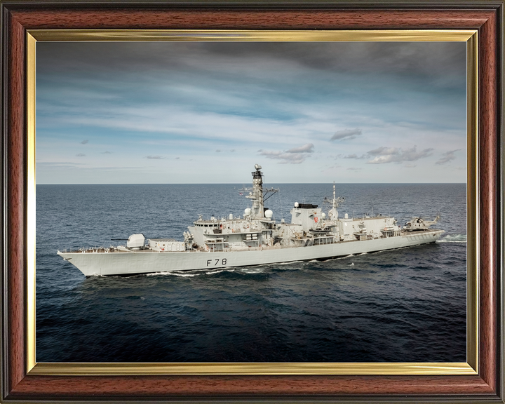 HMS Kent F78 Type 23 Frigate 5 May 2021 Port Side View Photo Print - Posters, Prints, & Visual Artwork - by Hampshire Prints (image 9 of 9)