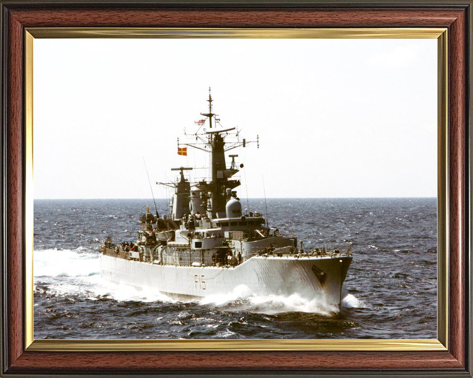 HMS Euryalus (F15) Royal Navy Leander Class Frigate At Speed Photo Print Wall Art Decor - Posters, Prints, & Visual Artwork - by Hampshire Prints (image 9 of 9)