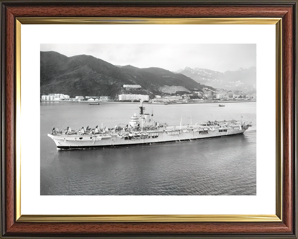 HMS Warrior R31 Colossus Class Aircraft Carrier Entering Harbour Photo Print - Posters, Prints, & Visual Artwork - by Hampshire Prints (image 8 of 9)