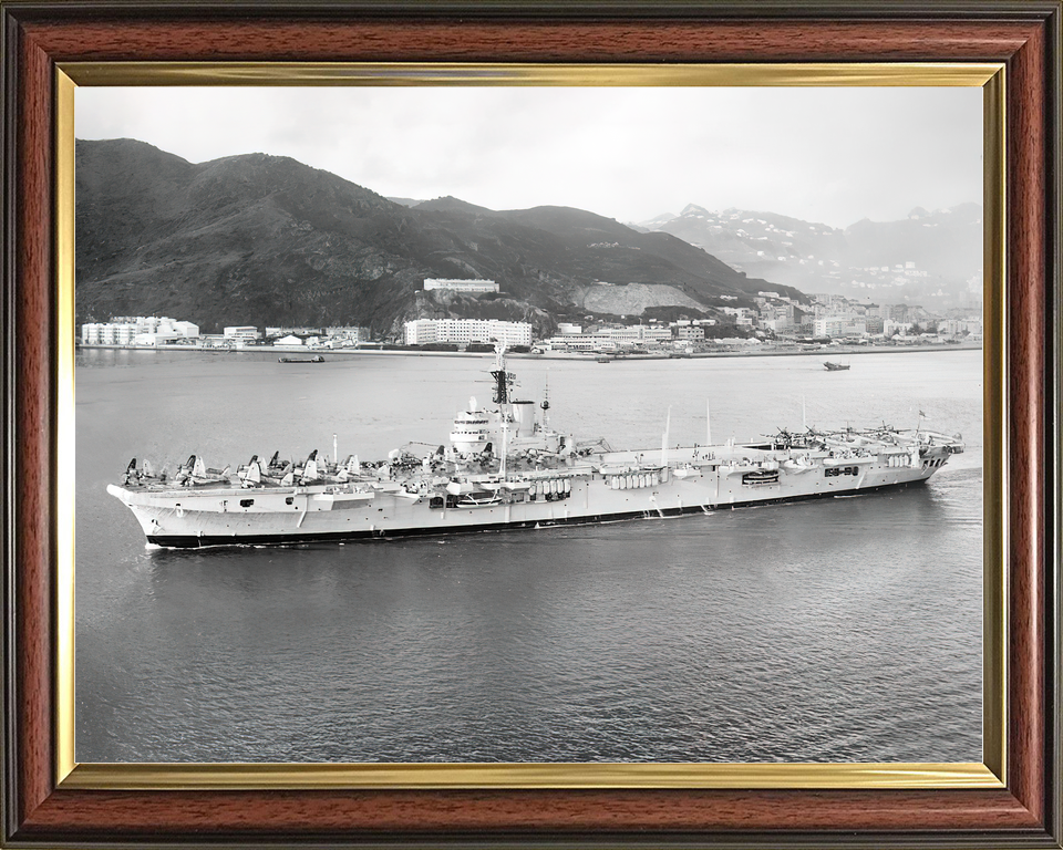 HMS Warrior R31 Colossus Class Aircraft Carrier Entering Harbour Photo Print - Posters, Prints, & Visual Artwork - by Hampshire Prints (image 9 of 9)