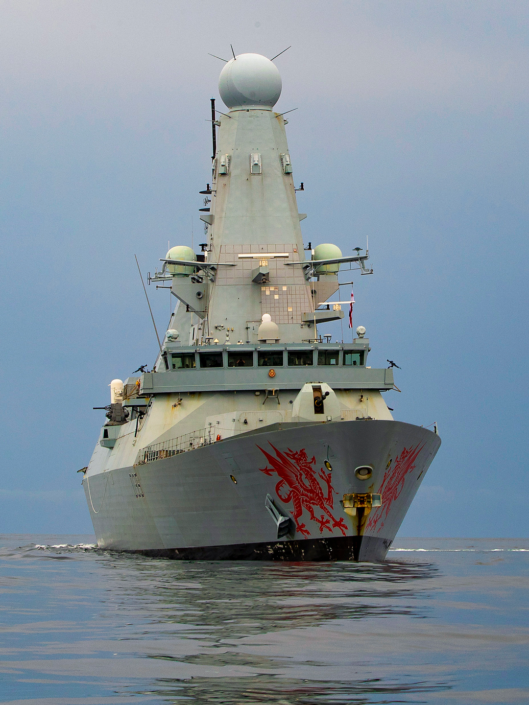 HMS Dragon (D35) Royal Navy Type 45 Destroyer Low Starboard Bow View Photo Print Wall Art Decor Posters, Prints, & Visual Artwork Hampshire Prints 6 x 4 No Frame No