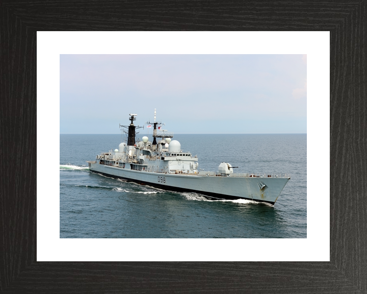 HMS York D98 Type 42 Destroyer July 2012 Starboard Bow View