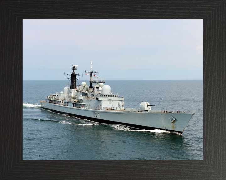 HMS York D98 Type 42 Destroyer July 2012 Starboard Bow View