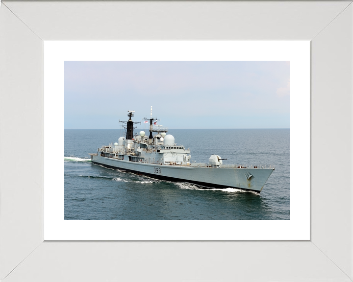 HMS York D98 Type 42 Destroyer July 2012 Starboard Bow View
