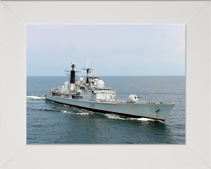 HMS York D98 Type 42 Destroyer July 2012 Starboard Bow View