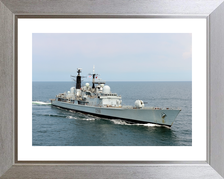 HMS York D98 Type 42 Destroyer July 2012 Starboard Bow View