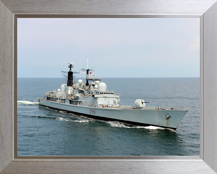 HMS York D98 Type 42 Destroyer July 2012 Starboard Bow View