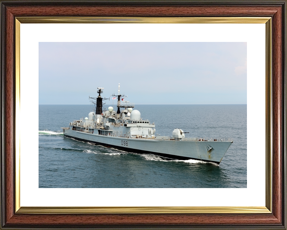 HMS York D98 Type 42 Destroyer July 2012 Starboard Bow View