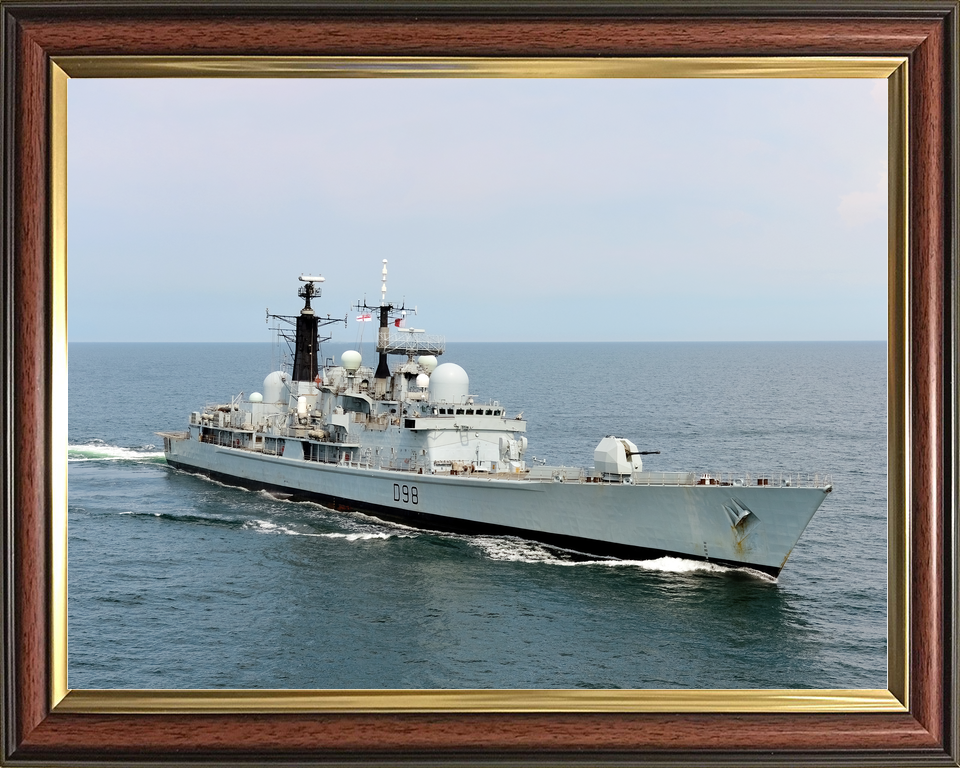 HMS York D98 Type 42 Destroyer July 2012 Starboard Bow View