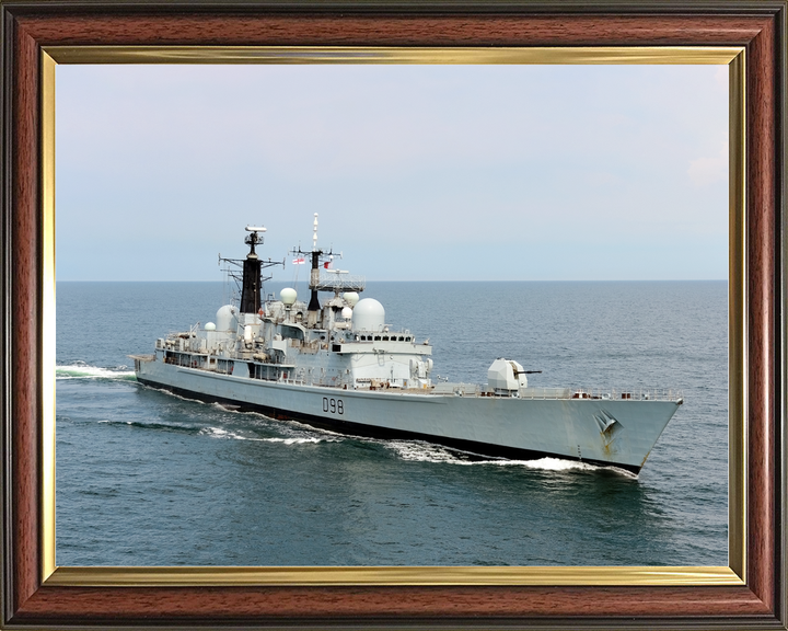 HMS York D98 Type 42 Destroyer July 2012 Starboard Bow View