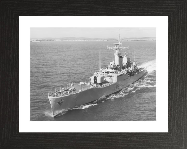 HMS Falmouth (F113) Royal Navy Rothesay Class Frigate High Port Bow View Photo Print Wall Art Decor - Posters, Prints, & Visual Artwork - by Hampshire Prints (image 2 of 9)