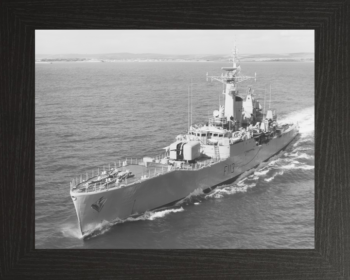 HMS Falmouth (F113) Royal Navy Rothesay Class Frigate High Port Bow View Photo Print Wall Art Decor - Posters, Prints, & Visual Artwork - by Hampshire Prints (image 3 of 9)
