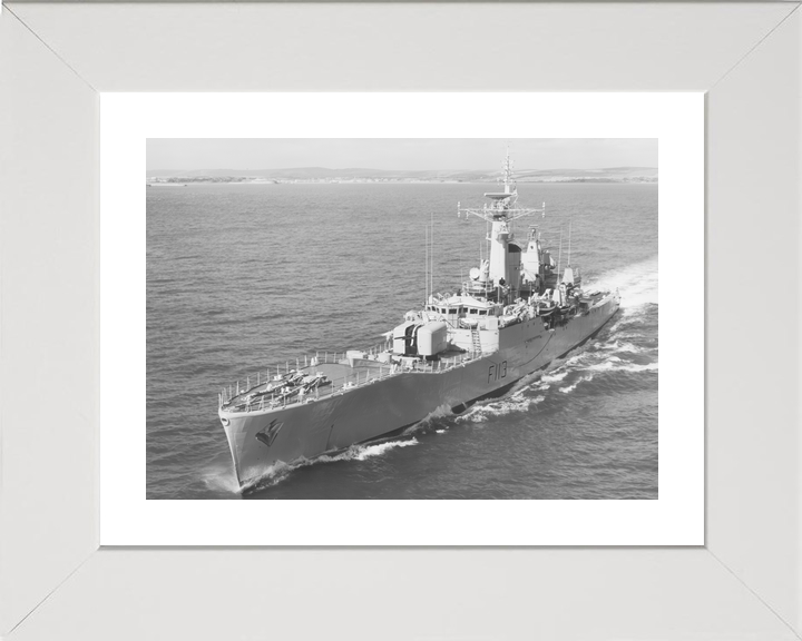 HMS Falmouth (F113) Royal Navy Rothesay Class Frigate High Port Bow View Photo Print Wall Art Decor - Posters, Prints, & Visual Artwork - by Hampshire Prints (image 4 of 9)