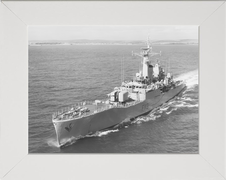 HMS Falmouth (F113) Royal Navy Rothesay Class Frigate High Port Bow View Photo Print Wall Art Decor - Posters, Prints, & Visual Artwork - by Hampshire Prints (image 5 of 9)