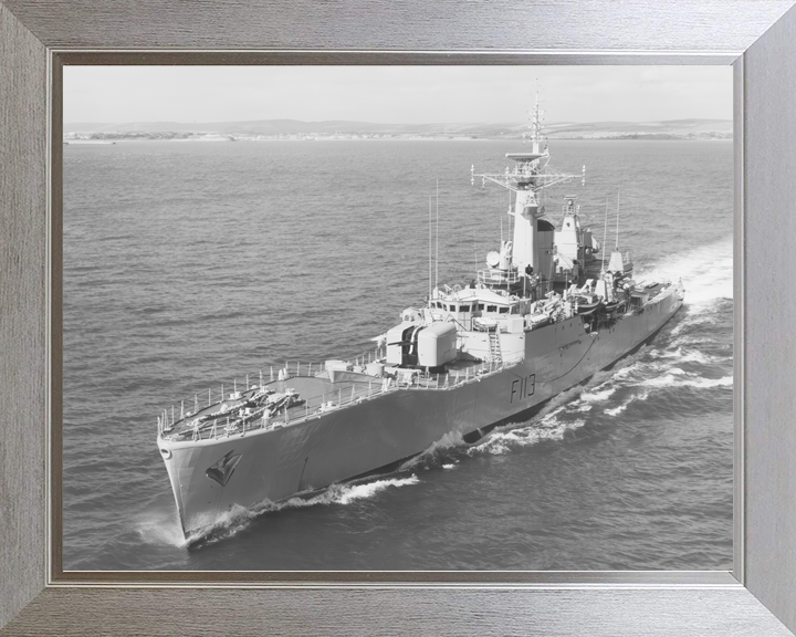 HMS Falmouth (F113) Royal Navy Rothesay Class Frigate High Port Bow View Photo Print Wall Art Decor - Posters, Prints, & Visual Artwork - by Hampshire Prints (image 7 of 9)