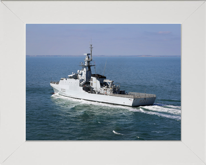 HMS Forth (P222) Royal Navy River Class Patrol Ship Port Side View Photo Print Wall Art Decor - Posters, Prints, & Visual Artwork - by Hampshire Prints (image 5 of 9)