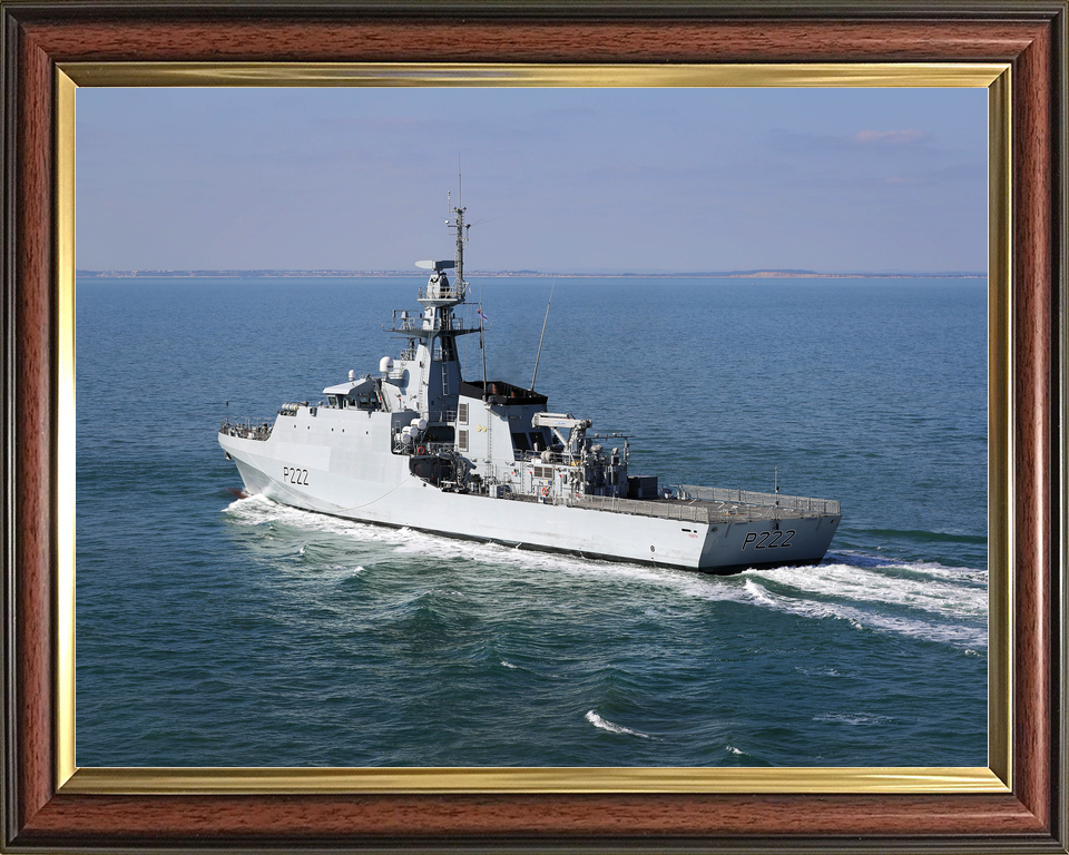 HMS Forth (P222) Royal Navy River Class Patrol Ship Port Side View Photo Print Wall Art Decor - Posters, Prints, & Visual Artwork - by Hampshire Prints (image 9 of 9)