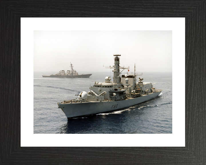 HMS Grafton (F80) Royal Navy Type 23 Frigate Port Side View Photo Print Wall Art Decor - Posters, Prints, & Visual Artwork - by Hampshire Prints (image 2 of 9)