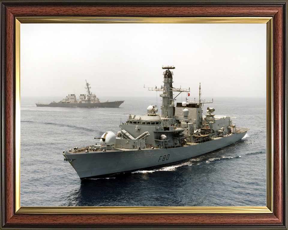 HMS Grafton (F80) Royal Navy Type 23 Frigate Port Side View Photo Print Wall Art Decor - Posters, Prints, & Visual Artwork - by Hampshire Prints (image 9 of 9)