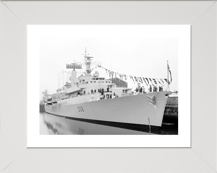 HMS Hampshire (D06) Royal Navy County Class Destroyer Dress Ship Photo Print Wall Art Decor - Posters, Prints, & Visual Artwork - by Hampshire Prints (image 4 of 9)