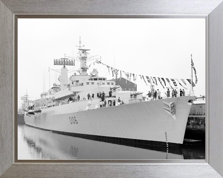 HMS Hampshire (D06) Royal Navy County Class Destroyer Dress Ship Photo Print Wall Art Decor - Posters, Prints, & Visual Artwork - by Hampshire Prints (image 7 of 9)