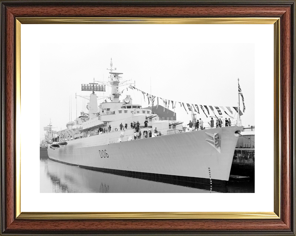 HMS Hampshire (D06) Royal Navy County Class Destroyer Dress Ship Photo Print Wall Art Decor - Posters, Prints, & Visual Artwork - by Hampshire Prints (image 8 of 9)
