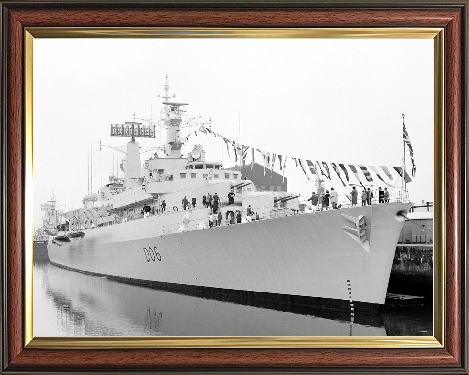 HMS Hampshire (D06) Royal Navy County Class Destroyer Dress Ship Photo Print Wall Art Decor - Posters, Prints, & Visual Artwork - by Hampshire Prints (image 9 of 9)