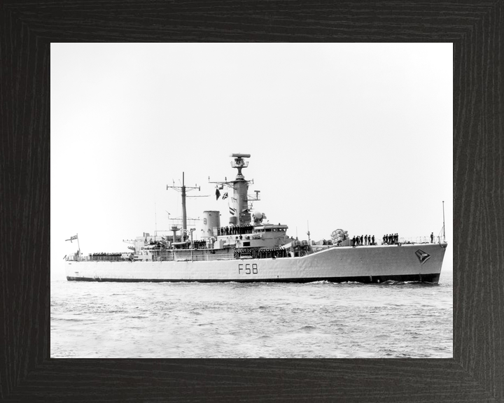 HMS Hermione (F58) Royal Navy Leander Class Frigate Entering Harbour Photo Print Wall Art Decor - Posters, Prints, & Visual Artwork - by Hampshire Prints (image 3 of 9)