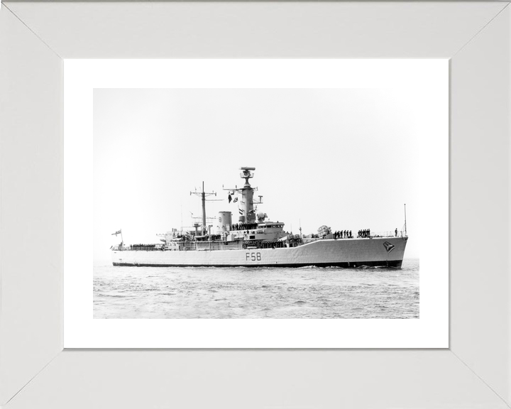 HMS Hermione (F58) Royal Navy Leander Class Frigate Entering Harbour Photo Print Wall Art Decor - Posters, Prints, & Visual Artwork - by Hampshire Prints (image 4 of 9)