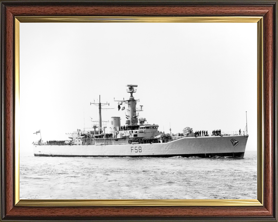 HMS Hermione (F58) Royal Navy Leander Class Frigate Entering Harbour Photo Print Wall Art Decor - Posters, Prints, & Visual Artwork - by Hampshire Prints (image 9 of 9)