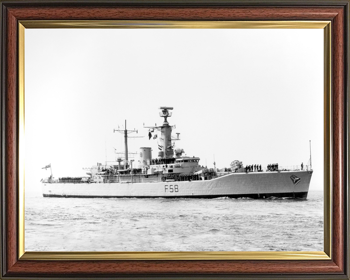 HMS Hermione (F58) Royal Navy Leander Class Frigate Entering Harbour Photo Print Wall Art Decor - Posters, Prints, & Visual Artwork - by Hampshire Prints (image 9 of 9)