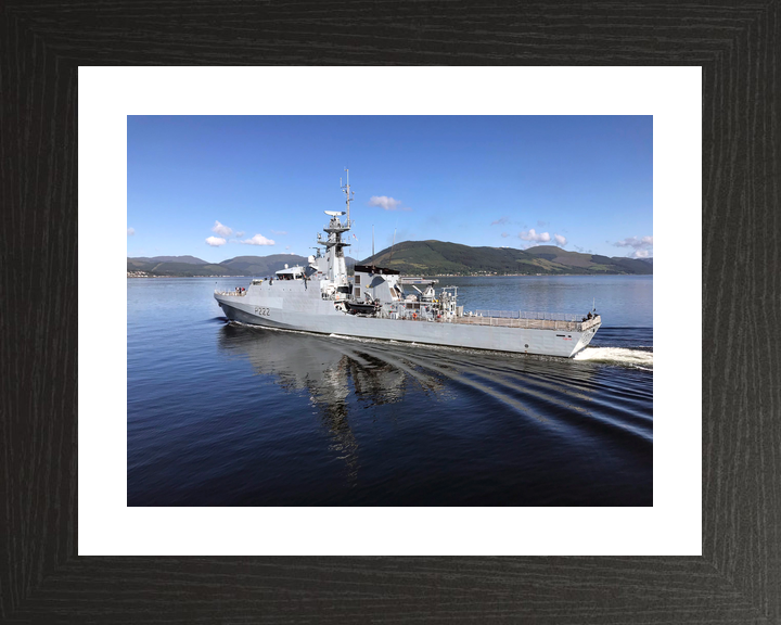 HMS Forth (P222) Royal Navy River Class Patrol Ship Port Side Reflections Photo Print Wall Art Decor - Posters, Prints, & Visual Artwork - by Hampshire Prints (image 2 of 9)