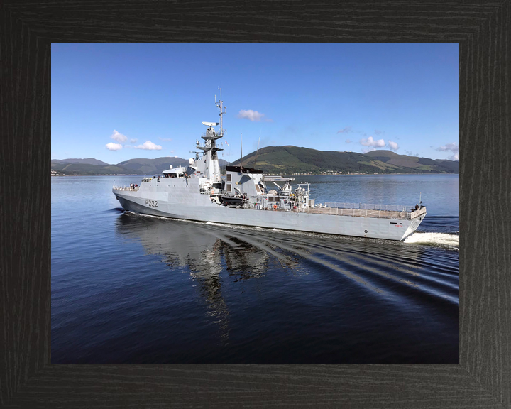 HMS Forth (P222) Royal Navy River Class Patrol Ship Port Side Reflections Photo Print Wall Art Decor - Posters, Prints, & Visual Artwork - by Hampshire Prints (image 3 of 9)