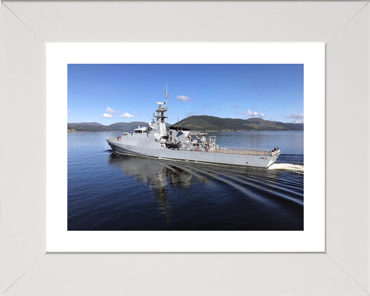 HMS Forth (P222) Royal Navy River Class Patrol Ship Port Side Reflections Photo Print Wall Art Decor - Posters, Prints, & Visual Artwork - by Hampshire Prints (image 4 of 9)