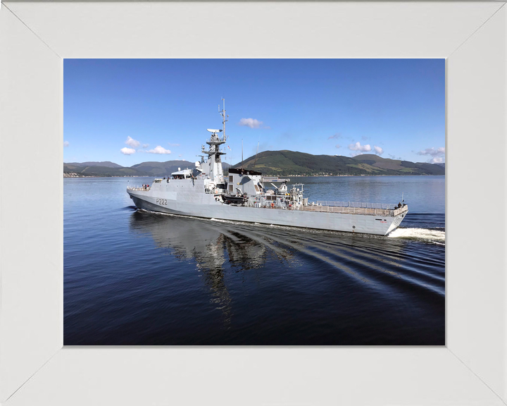 HMS Forth (P222) Royal Navy River Class Patrol Ship Port Side Reflections Photo Print Wall Art Decor - Posters, Prints, & Visual Artwork - by Hampshire Prints (image 5 of 9)