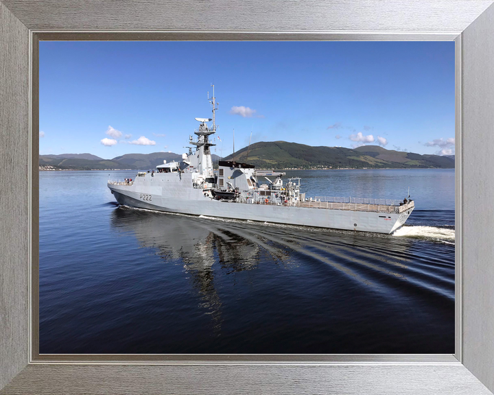HMS Forth (P222) Royal Navy River Class Patrol Ship Port Side Reflections Photo Print Wall Art Decor - Posters, Prints, & Visual Artwork - by Hampshire Prints (image 7 of 9)