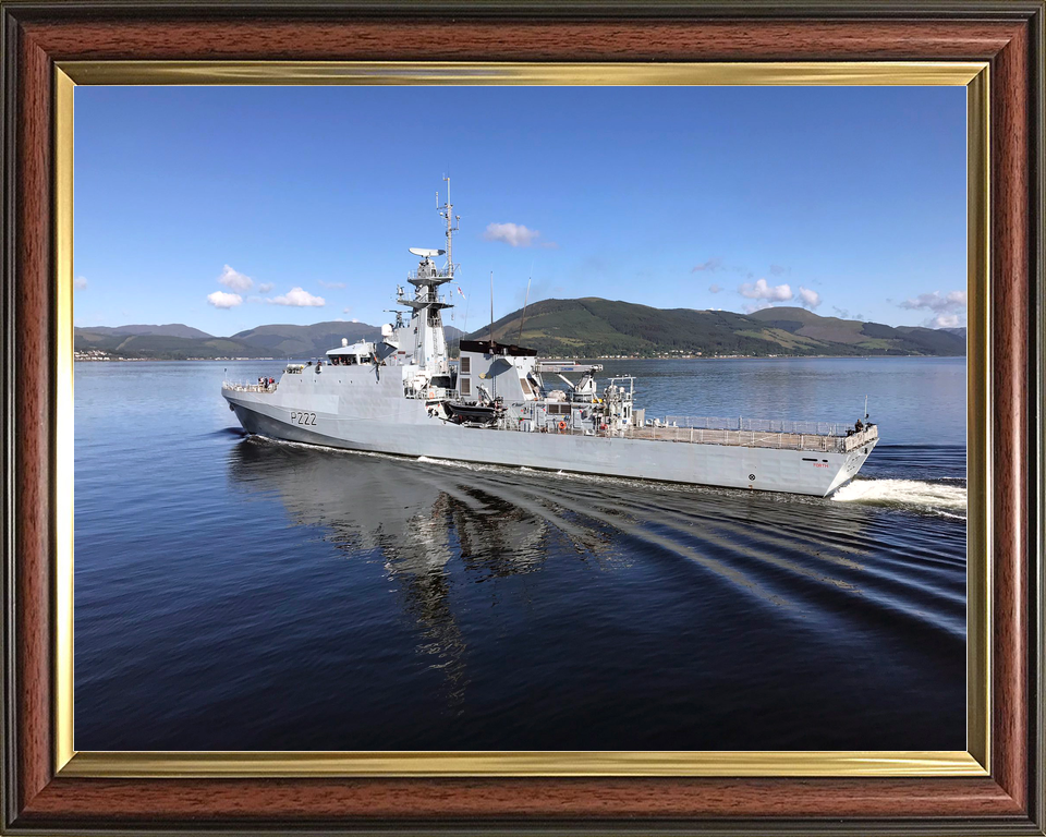 HMS Forth (P222) Royal Navy River Class Patrol Ship Port Side Reflections Photo Print Wall Art Decor - Posters, Prints, & Visual Artwork - by Hampshire Prints (image 9 of 9)